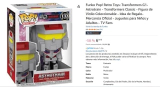 Figura Funko Pop! Retro Toys: Transformers G1- Astrotrain - Transformers Classic por 6,70€