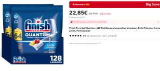 Finish Powerball Quantum, 128 Pastillas por 22,85€