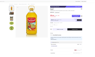 Carbonell-Aceite de Oliva 0.4º 5 Litros por 27,93€