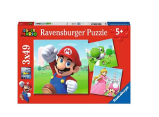 Puzle marca Ravensburger Super Mario 3x49 piezas por 5,99e