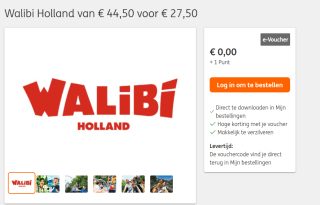 Walibi Holland tickets vanaf € 27,50 + 1 ING Punt