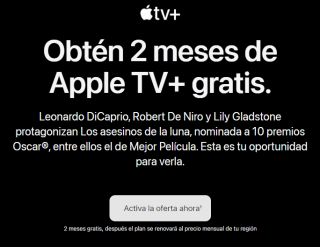 2 Meses Gratis de Apple TV+