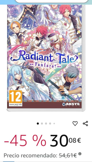 Radiant Tale Fanfare Nintendo Switch por 30,08€.