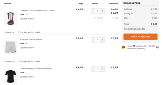 2+1 gratis in de outlet van Plutosport