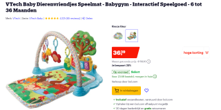 Vtech Dierenvriendjes Speelmat voor €36,39 bij Bol.com