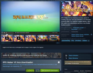 Gratis PC game RPG Maker VX Ace bij Steam