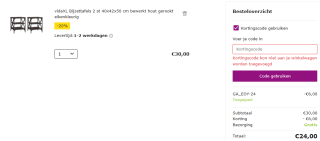 2 Bijzettafels van 40x42x50 cm bewerkt hout gerookt eikenkleurig voor €24 dmv code bij VidaXL