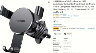 UGREEN telefoonhouder voor in de auto voor €11,99 bij Amazon
