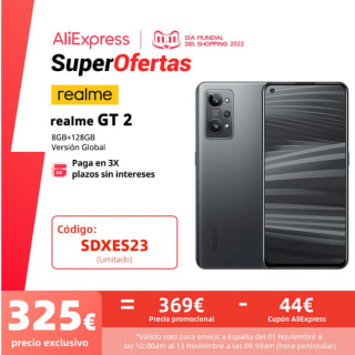 Realme GT 2 versión Global Snapdragon 888 5G AMOLED 6,62" por 325€