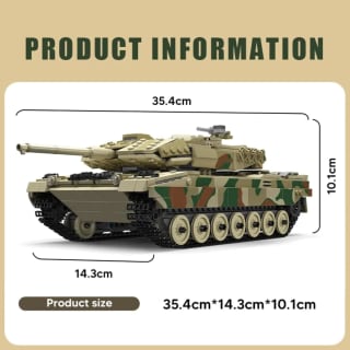 Mold King 20020 MOC Leopard 2 Tank met afstandsbediening voor €42,67 bij Aliexpress