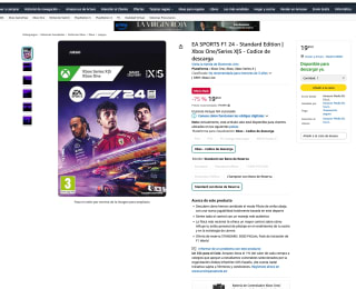 EA SPORTS F1 24 Standard Edition Xbox One/Series X|S por solo 19,99€