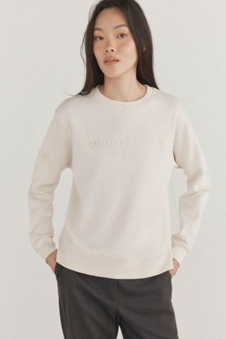 Sudadera lisa con logo para Mujer Pedro del Hierro por 39€