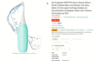 De Originele Po Douche voor €12,02 bij Amazon