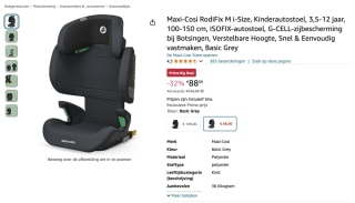 Maxi-Cosi RodiFix M i-Size voor 88 euro