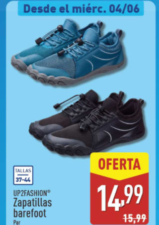 Aldi Zapatillas barefoot por 14,99€