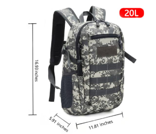 Mochila táctica militar de 20l por sólo 14,01€