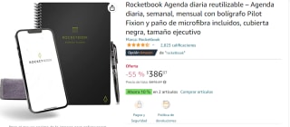 Agenda diaria reutilizable Rocketbook por $386