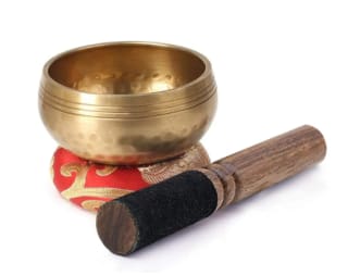 Cuenco De Canto Hecho A Mano Con Palo Para Yoga Meditación por 8,50