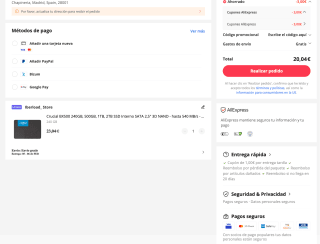 Crucial BX500 Interno 1TB por 55,94€