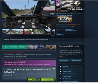 TGV Voyages Train Simulator + DLCs gratis desde Steam