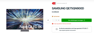 Samsung 75" Neo QLED 8K Smart TV QN900D (2024) voor €4.999 bij El Vidas