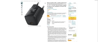 Cargador USB C rápido de 30W Baseus por solo 6,99€