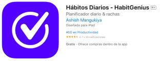 Appstore: Habit Genius: Rastreador de Habitos y estados de animo (Gratis de por vida)