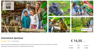 €2,50 éxtra korting op alle dagjes weg via Tripper