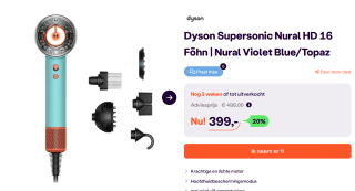 Dyson Supersonic Nural hair dryer voor €399 bij Ibood
