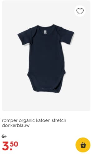 30% korting op rompers, pyjama's en slaapzakken bij Hema