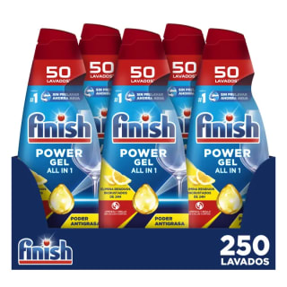 Finish All in 1 Max Power Gel Limón 5x50 lavados por 31,38€