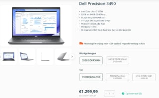 DELL Precision 3490 - XXV8D voor €1.299,99 bij laptopcentrale