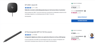 30% extra Black Friday korting op geselecteerde accessoires in de HP store