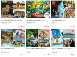 €2,50 Tripper-tegoed bij aankoop deal in de dierentuincategorie