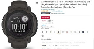 Garmin Instinct 2 Solar Smartwatch voor €268,89 bij Amazon.nl