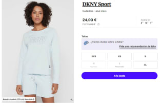 Sudadera para Mujer DKNY Sports por 24€