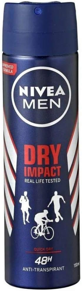 12x Nivea Men Deodorant spray Dry Impact voor €24,94