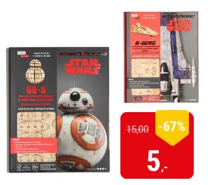 Star Wars Deluxe Boek met Houten Bouwmodel voor €5 bij Lobbes