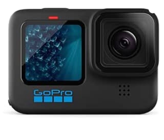 Cámara deportiva - GoPro Hero 11 Black, Sin funda, 5.3K, 24.7 MP, SuperFoto, HDR, HyperSmooth 5.0, Slo-Mo x8 por 299€