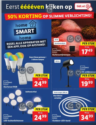 LIVARNO home Starterset RGB - Zigbee Smart Home voor €24,99 bij de Lidl