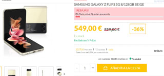 Samsung Galaxy Z Flip3 5G 8/128GB por 549€