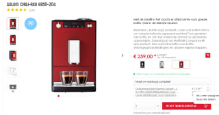 Melitta Caffeo Solo E950-104 - Espressomachine - Rood voor €259 bij Melita