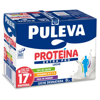 Pack 6 bricks 1 litro Puleva Proteína Extra Pro en Madrid por 3€