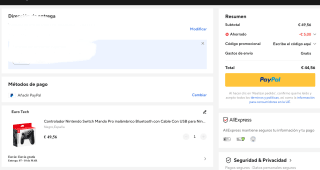 Controlador Nintendo Switch Mando Pro Por 44,56€