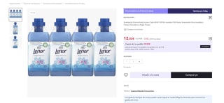 Pack 4X25 TOTAL Lavados 100 Dosis suavizante lenor por 12,03€ (7,22€ nuevo usuario)