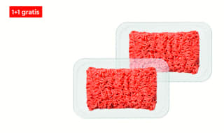 Rundergehakt 500 gram 1+1 gratis bij Hoogvliet