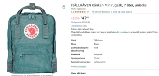 FJÄLLRÄVEN Kånken Rugzak voor €47 bij Amazon