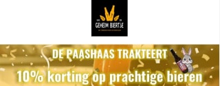 10% korting op alles bij Geheimbiertje