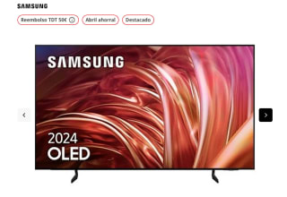 TV OLED 65" Samsung TQ65S85DAEXXC UHD 4K Procesador NQ4 AI Gen2 Smart TV DVB-T2 (H.265) Graphite Black por solo 1.249€