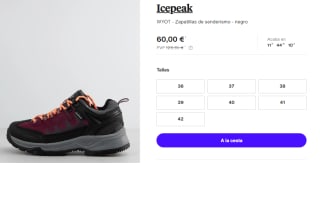 Zapatillas de Trekking para Mujer Icepeak WYOT por 60€